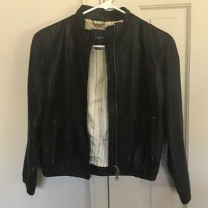 Gryphon black leather jacket size small